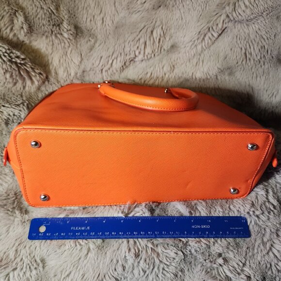 Zara zippered bright Orange purse - Picture 3 of 9